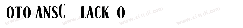 NotoSansCJK Black No字体转换